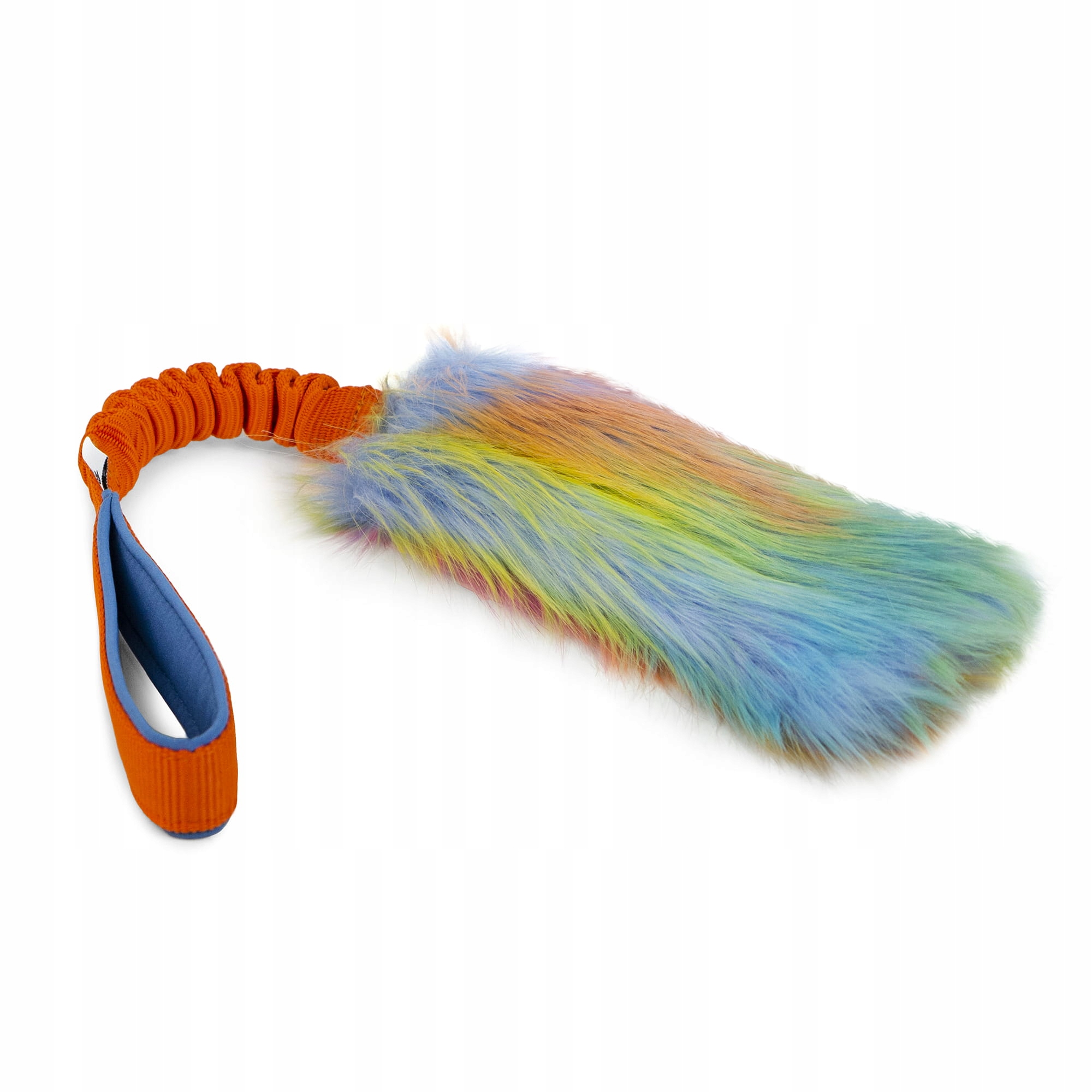 Levně Přetahovadlo Umělá kožešina Zayma střední s tlumičem barva: oranžová