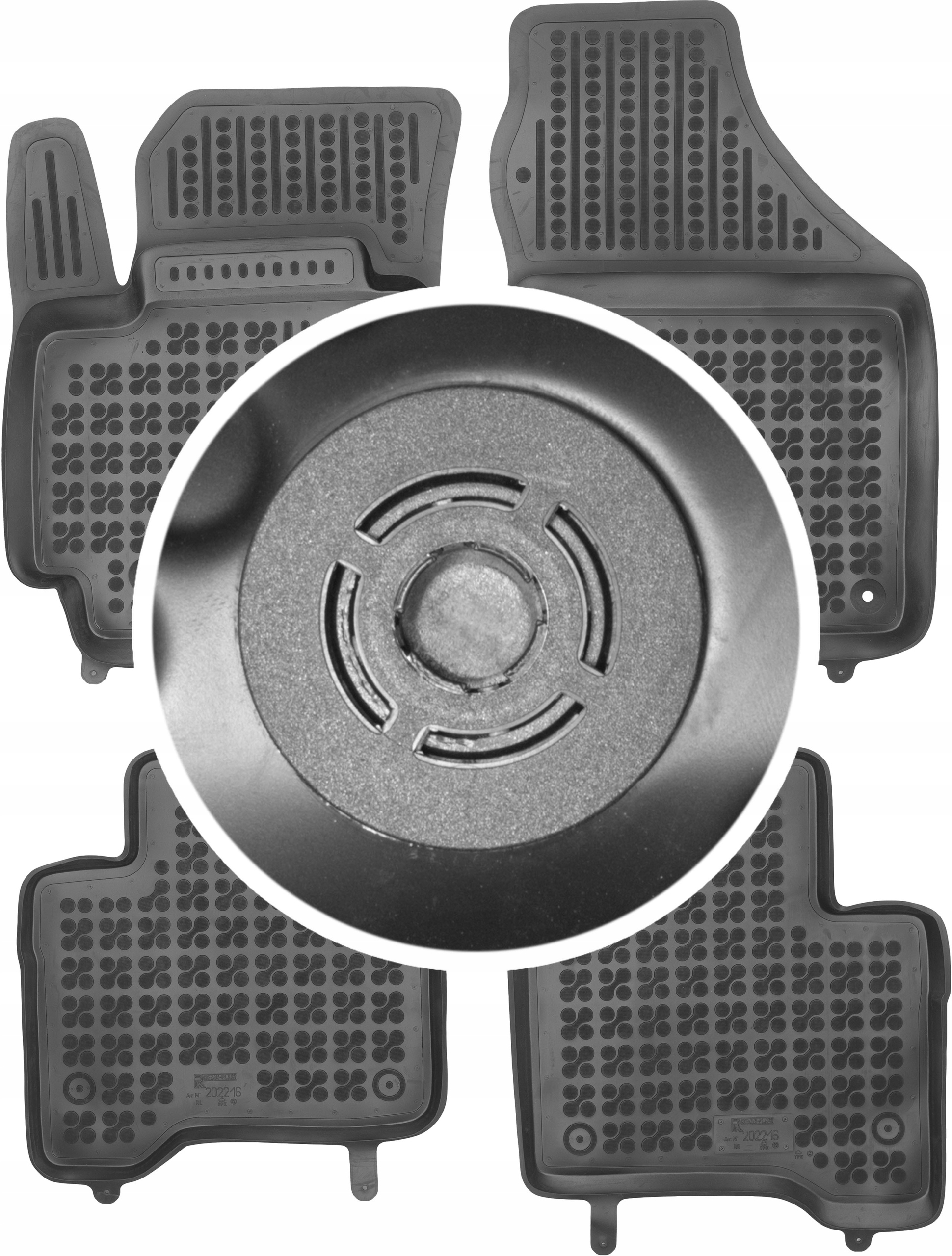 Килимки Різати-Пластик резинові 202216 4 el.