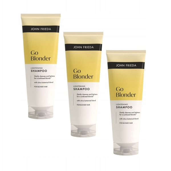 John Frieda Go Blonder Szampon rozjaśniający do włosów blond 3x250 ml