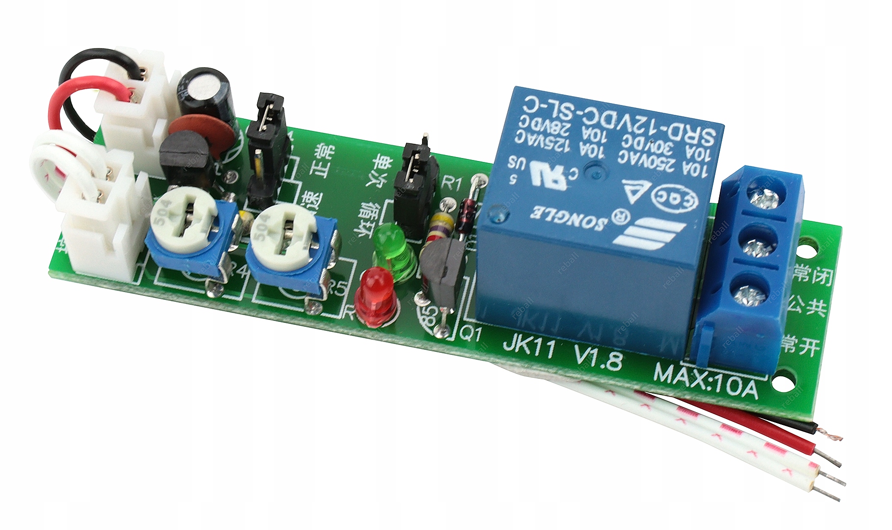 PRZEKAŹNIK 12V UKŁADEM CZASOWYM JK11 1s-100s-15min Producent Reball