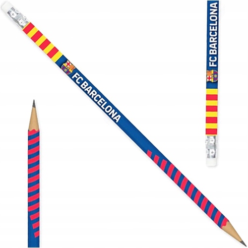 FC BARCELONA OŁÓWEK SZKOLNY HB Z GUMKĄ ASTRA MOCNY GRAFIT