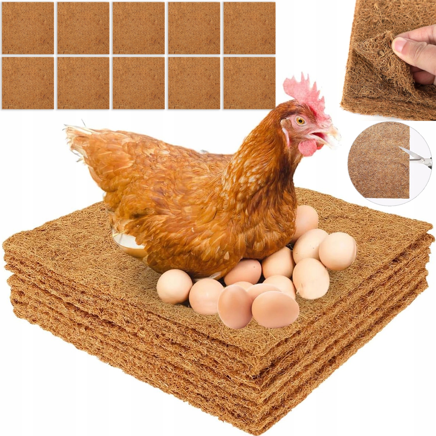 Levně Kokosová Podložka Zahradnický Podklad Pro Rostliny Kokos 30X30 CM