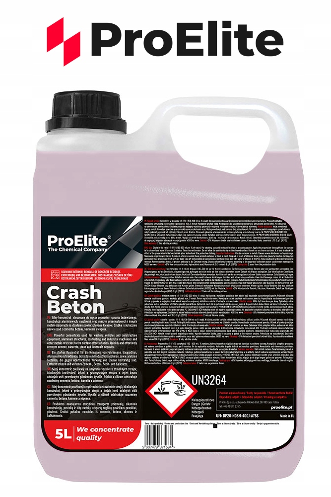 Levně ProElite Crash Beton 5L Koncentrovaný přípravek na odstraňování Betonu cementu