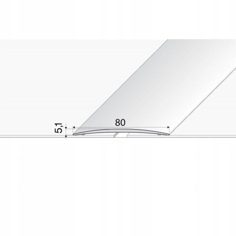 Listwa progowa A71 80mm EFFECTOR Czarny 200cm dylatacyjna 2m Marka Effector