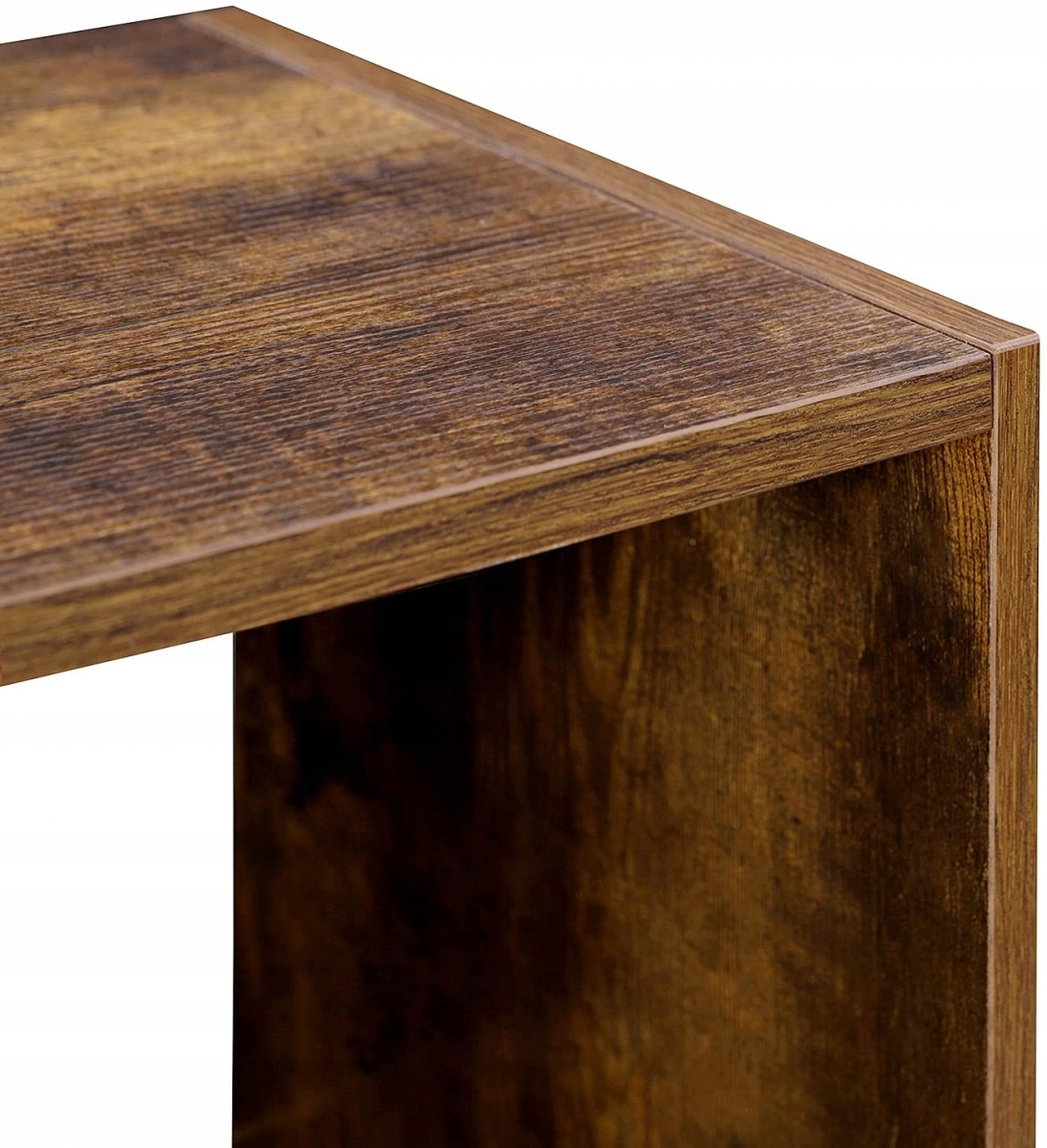 REGAŁ PÓŁKA LOFT RUSTYKALNY BRĄZ VINTAGE 97,5 x 100 x 30 cm Wysokość mebla 100 cm