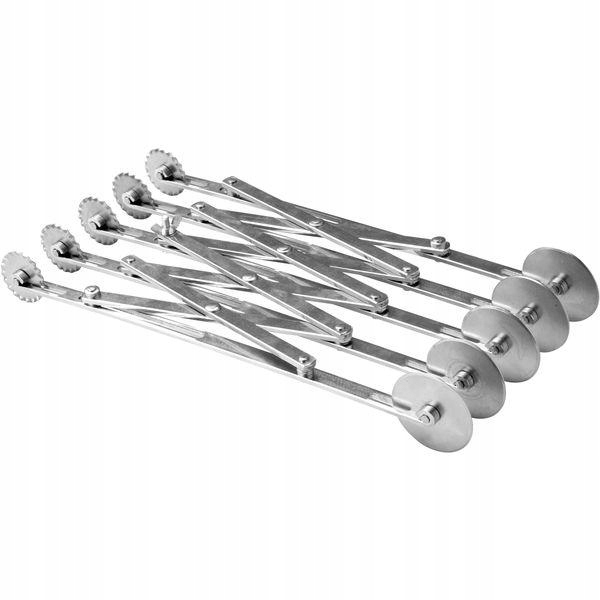 Levně Lauternung Solingen Kráječ na těsto nerez, 5 hladkých a 5 vlnitých nožů