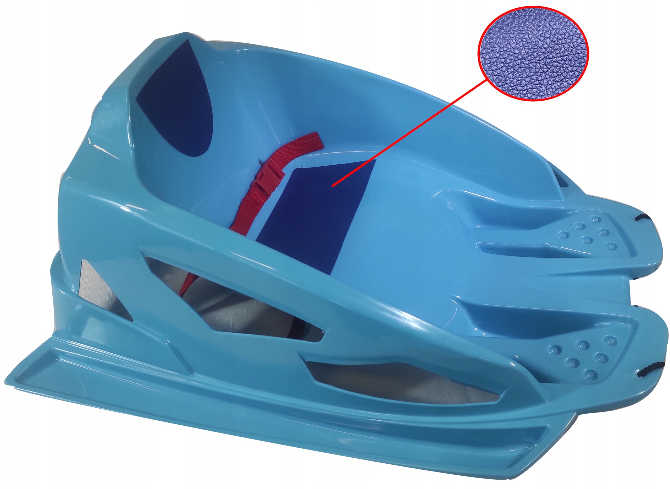 

Duże Sanki Z Oparciem Dla Dziecka Eko Skóra Pasy