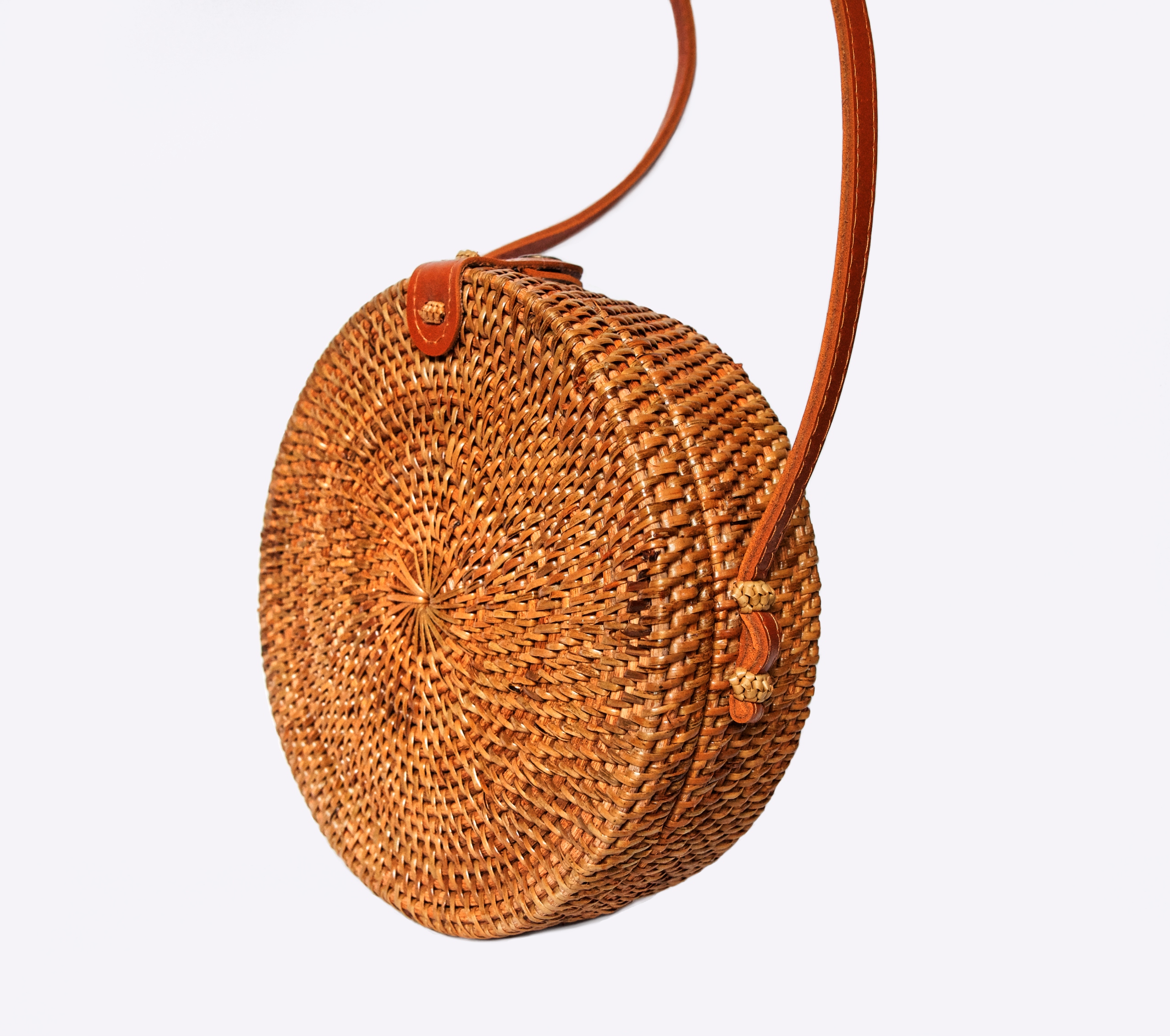 Torebka Rattanowa ATE okrągła BALI BALI naturalna natural Marka BALI BALI