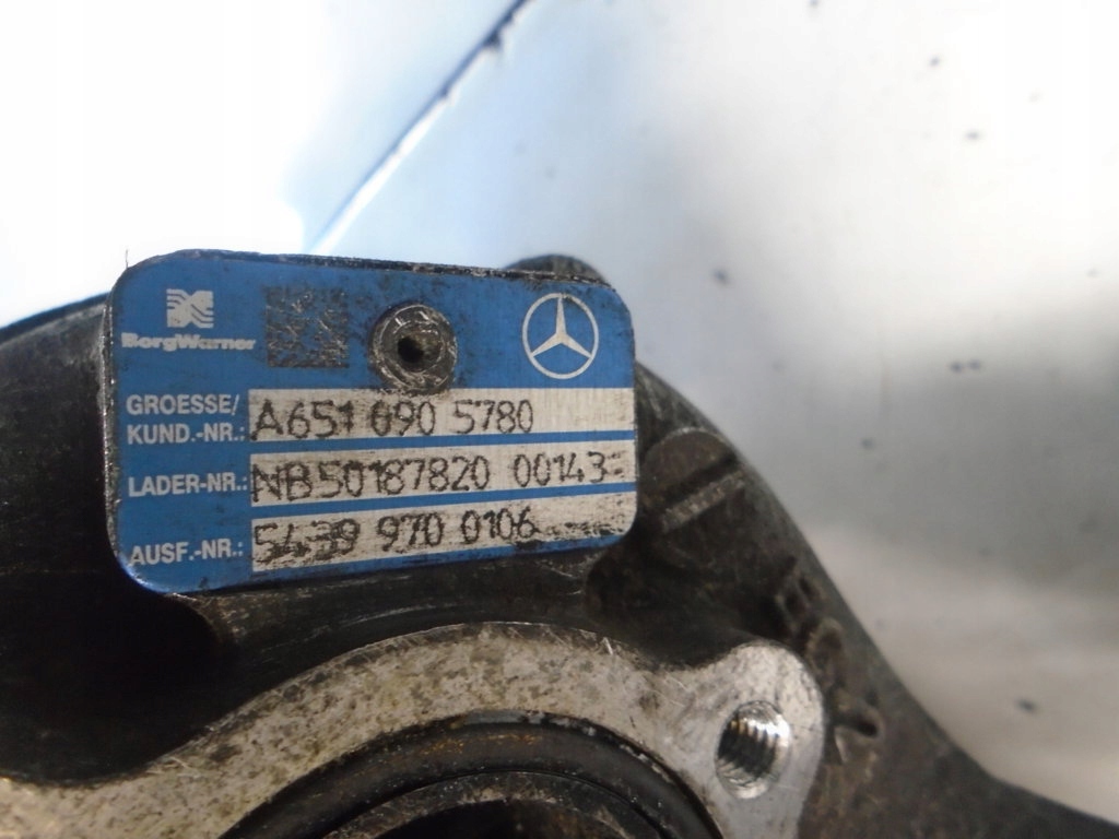MERCEDES SPRINTER W906 W204 2.2CDI turbo A6510905780