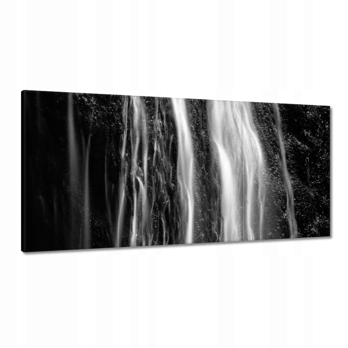 Obrazy 180x90 Vodopád čiernobiely