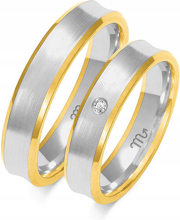 Zlatý moderní snubní prsten 585 vel. 17 18 19 na svatba pro 14letý mladý pár