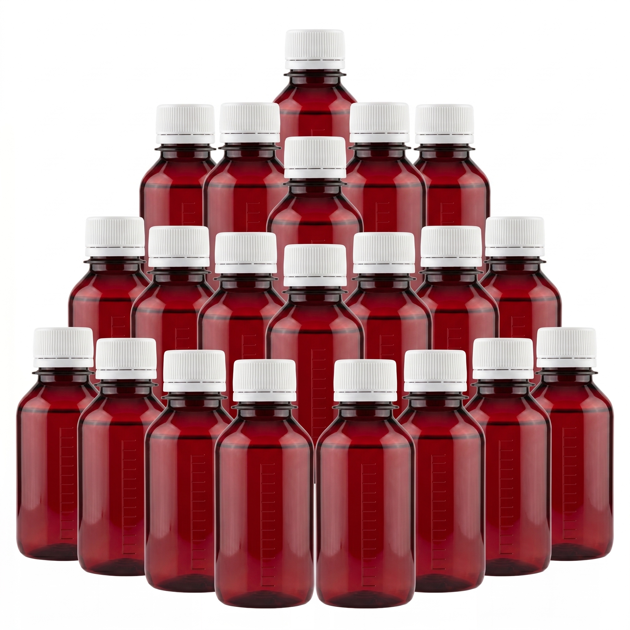 Plastová láhev 150 Ml s odměrnou stupnicí, uzávěr s plombou, odolná