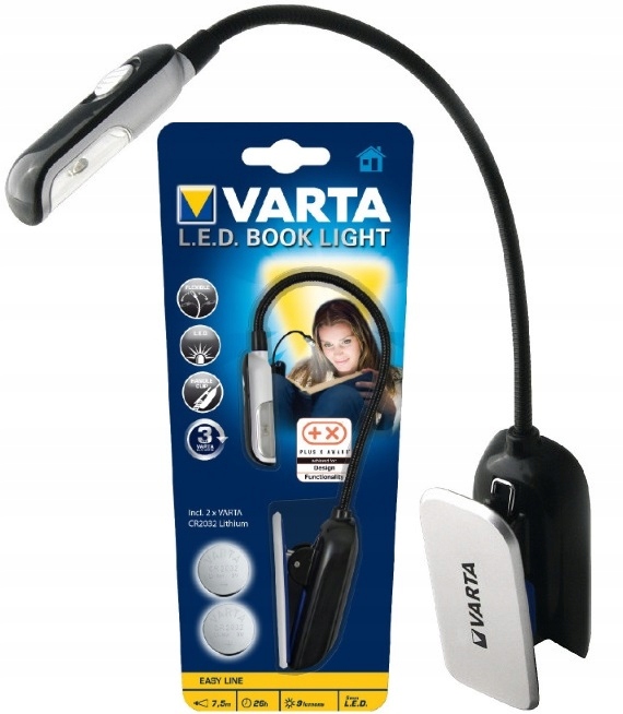 

Latarka Lampka Do Czytania Książki Varta baterie