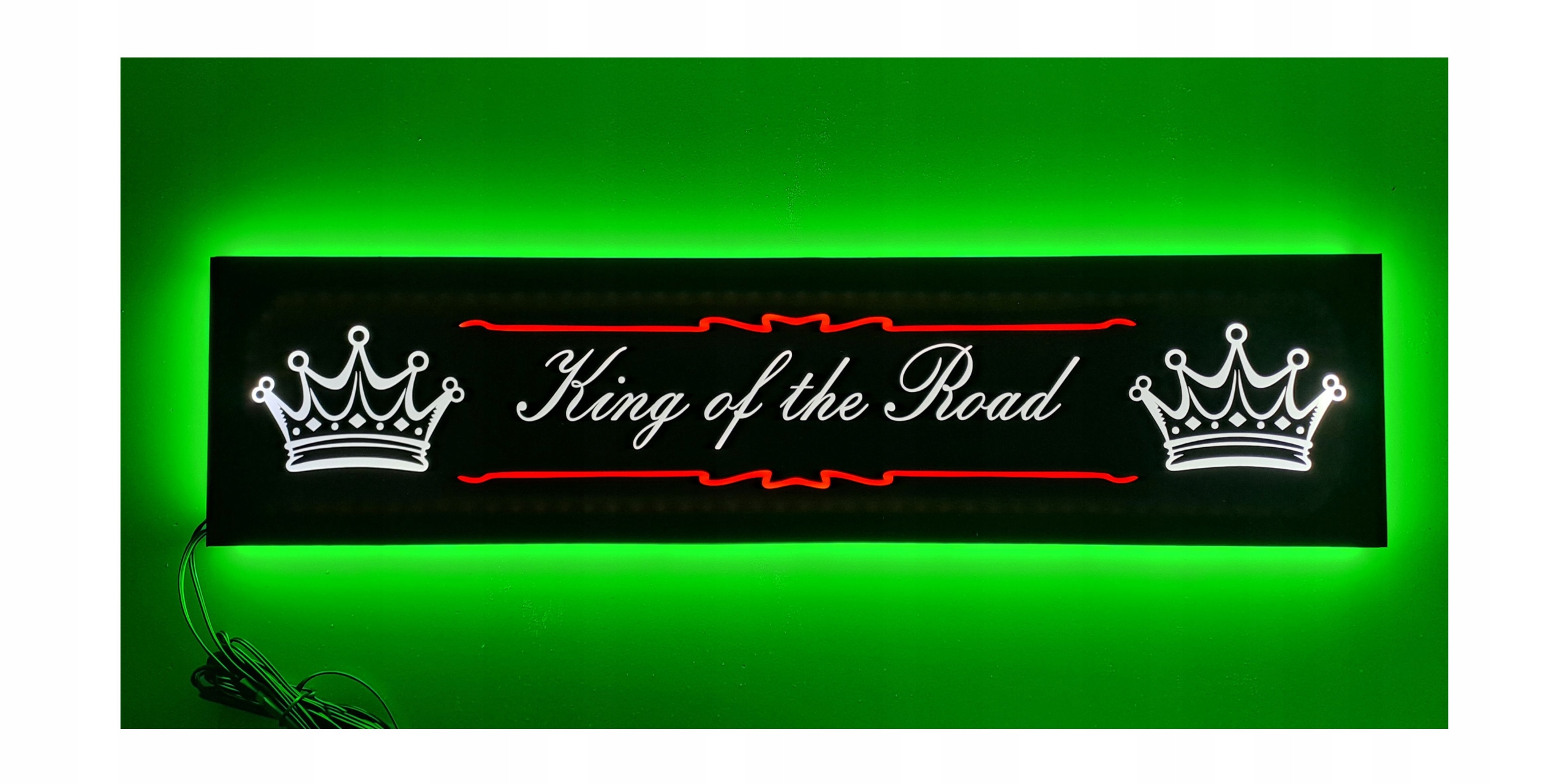 Led tabuľa King of the Road nad posteľ s podsvietením kabíny Tir Lkw