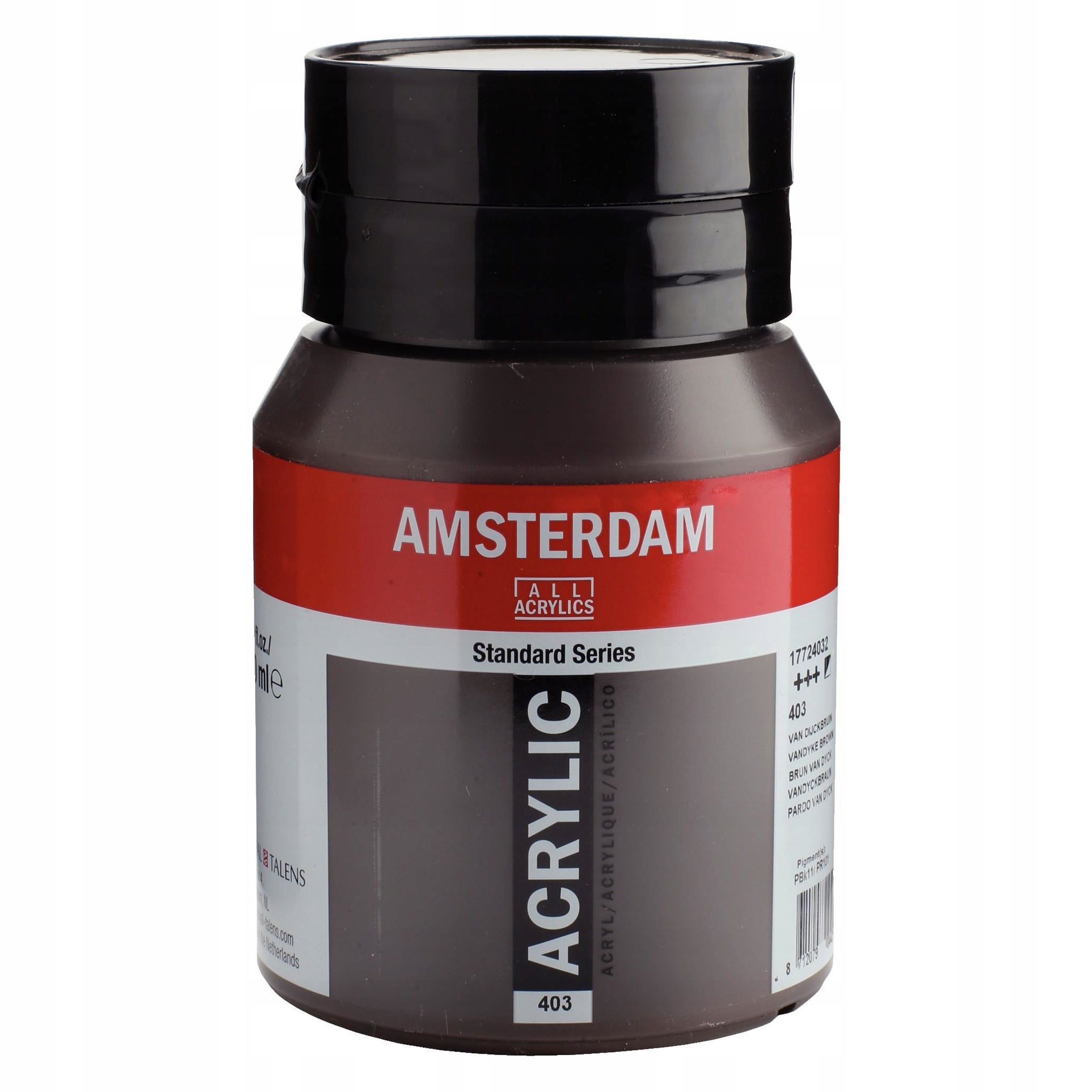 Barva akrylová Amsterdam Vandyke Brown, 500 ml
