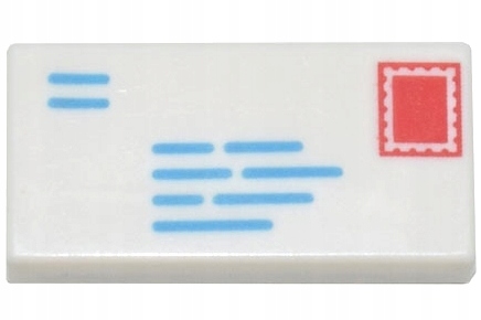 

Lego 3069bpb0851 Płytka z nadrukiem List