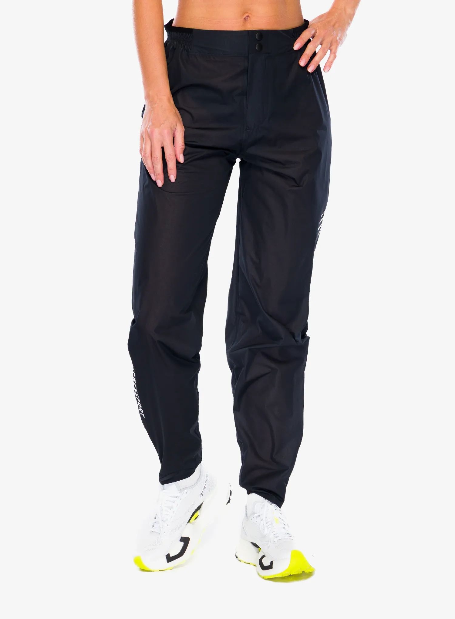 Běžecké kalhoty Compressport Hurricane Waterproof Pants 2.0 černé M