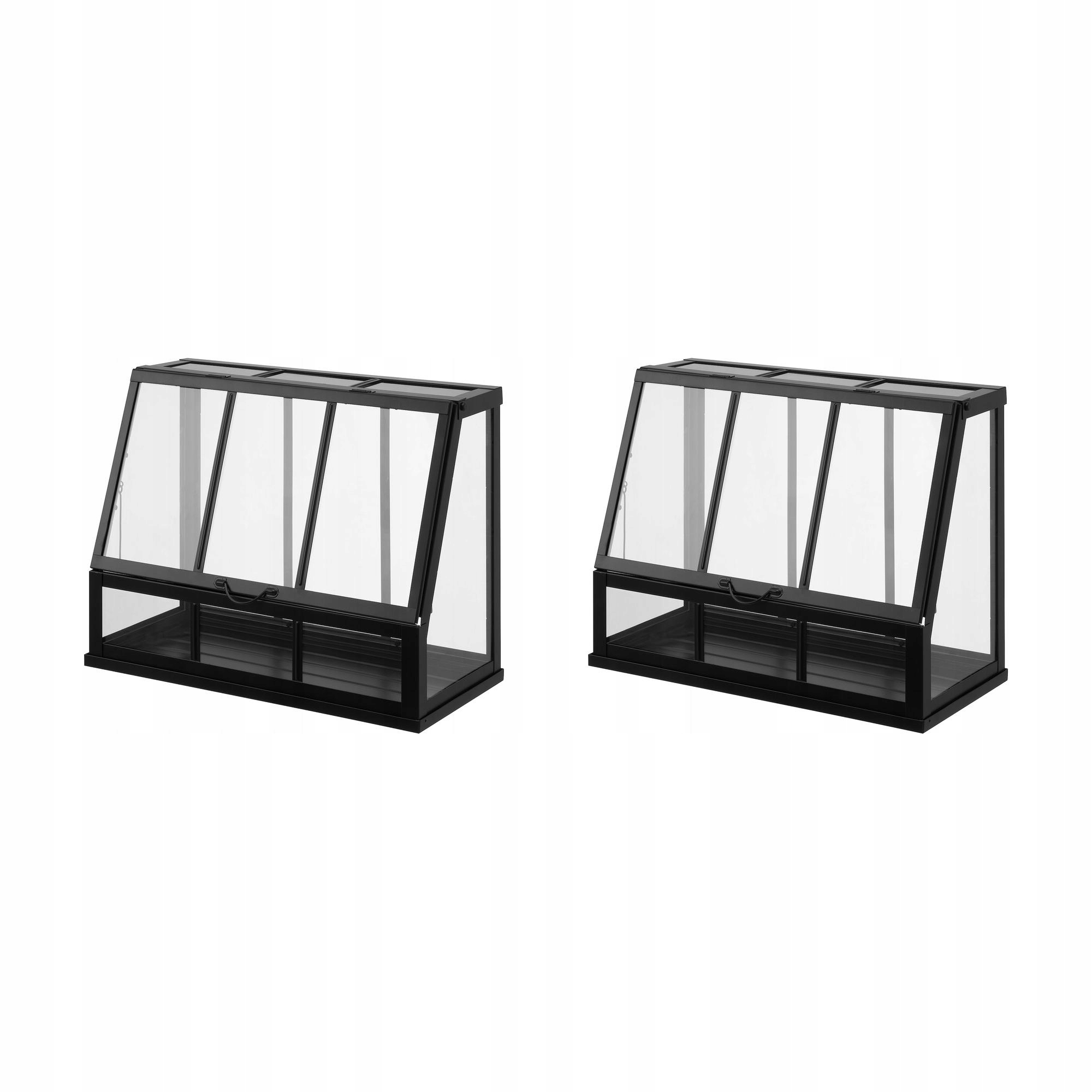 2 ks Miniskleník Akerbar do interiéru i exteriéru antracit 45 cm