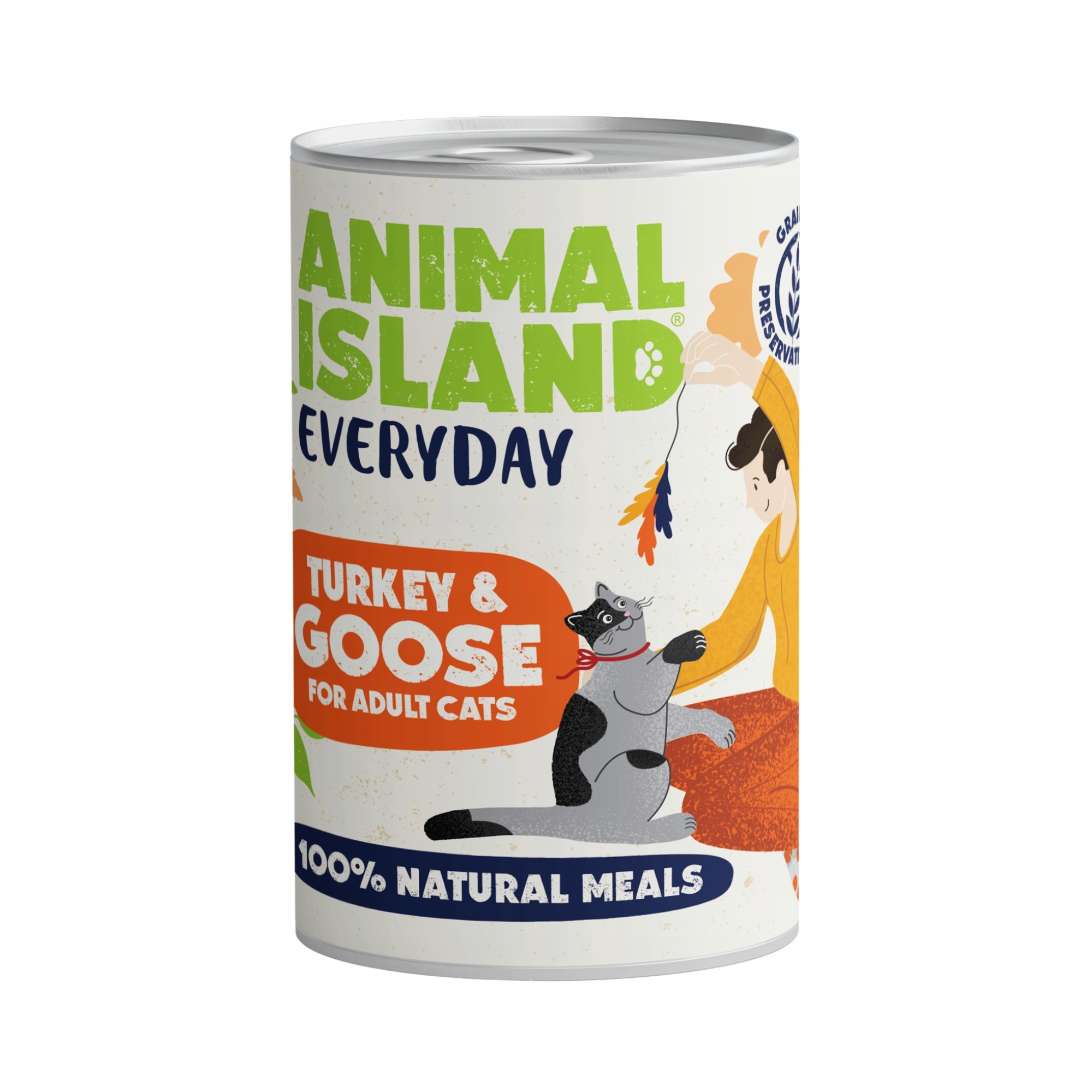 Animal Island Everyday Mokré krmivo pro kočky krůta husa 400 g
