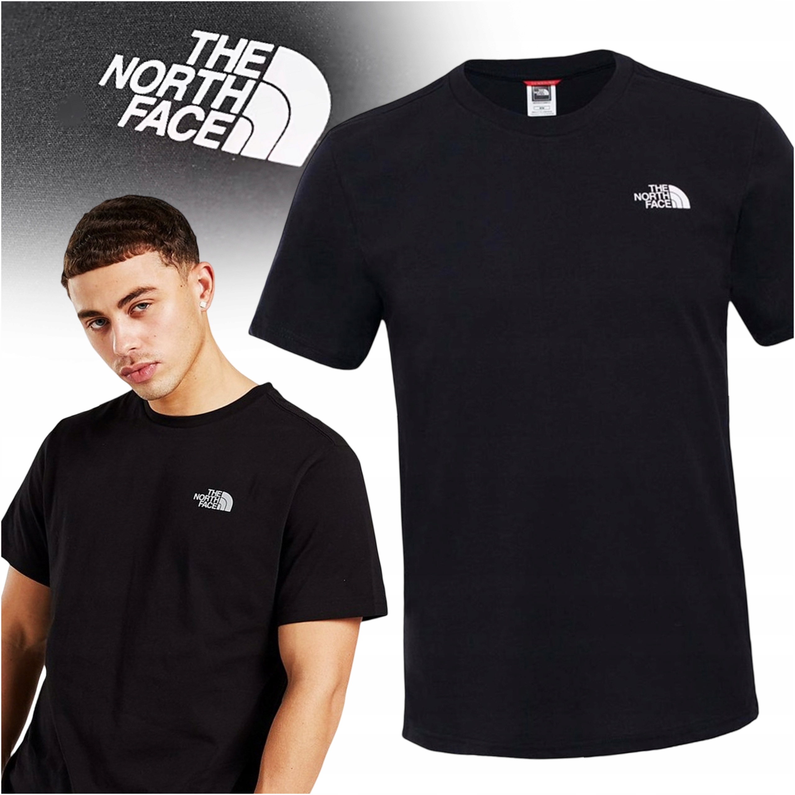 Koszulka Męska T-shirt Męski The North Face Simple Dome Szare Logo r. M