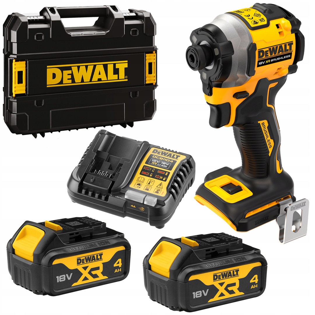 Akumulátorový šroubovák 206 Nm 1/4'' 18V 3-rychlostní 2x4Ah DeWALT DCF850M2