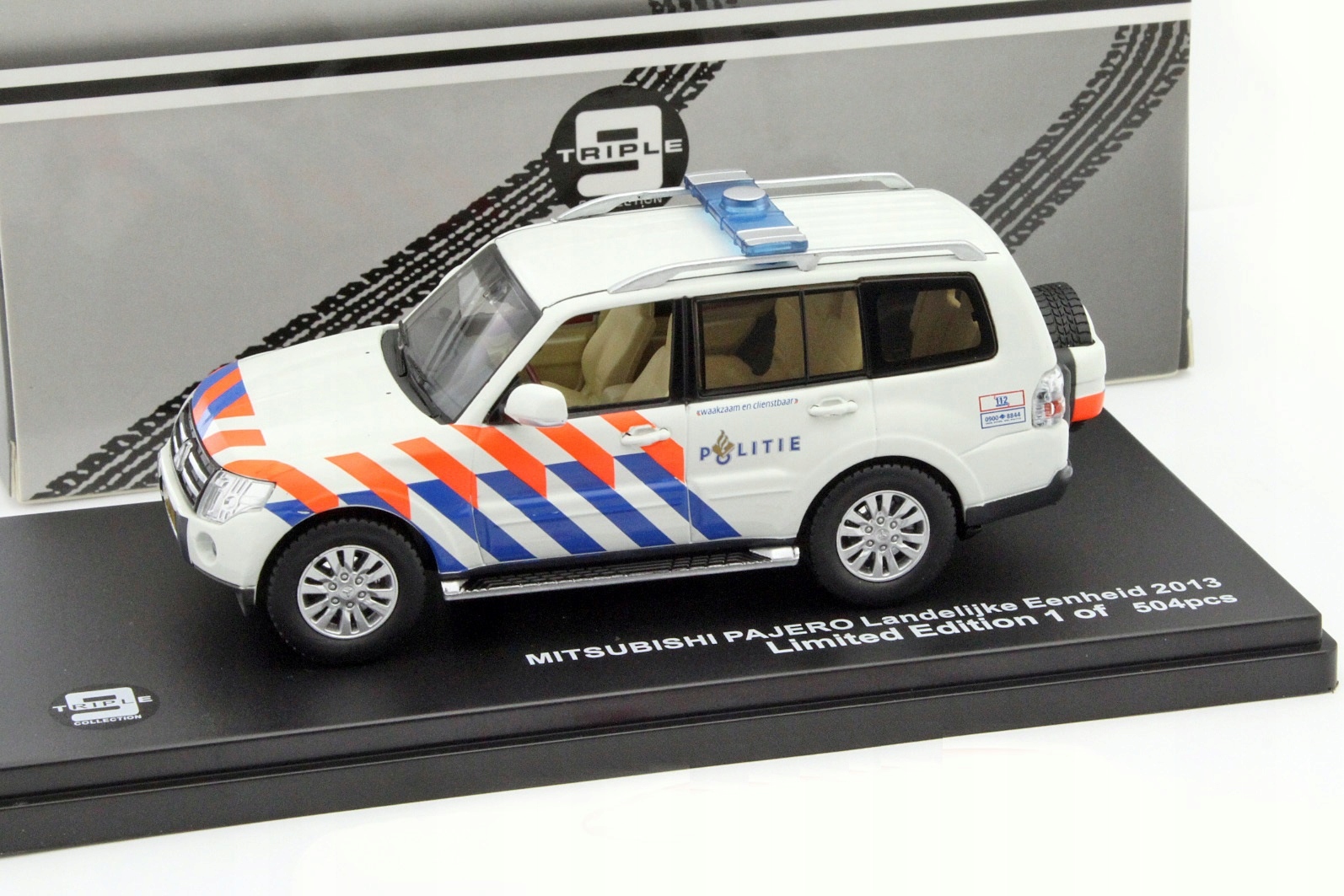 TRIPLE9 2010 Mitsubishi Pajero “Holland Police” L.E.1/504 1:43
