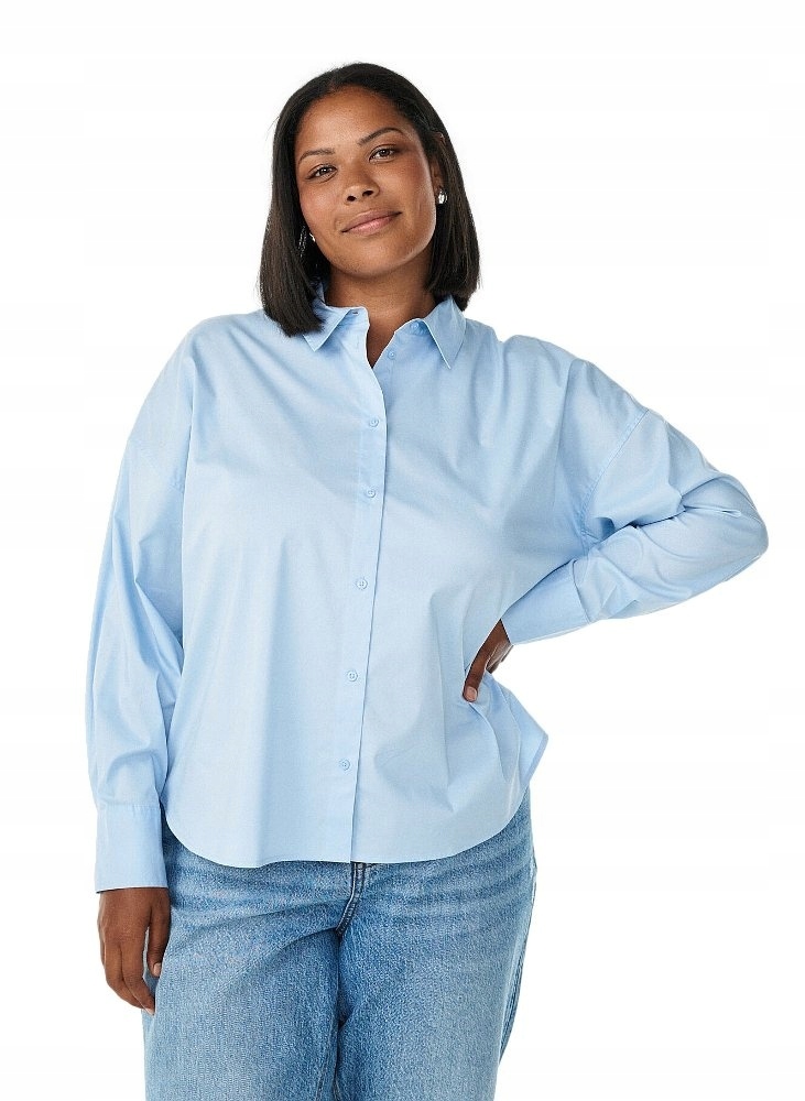 Zizzi Modrá Kovářská Klasická Košile 308A 52