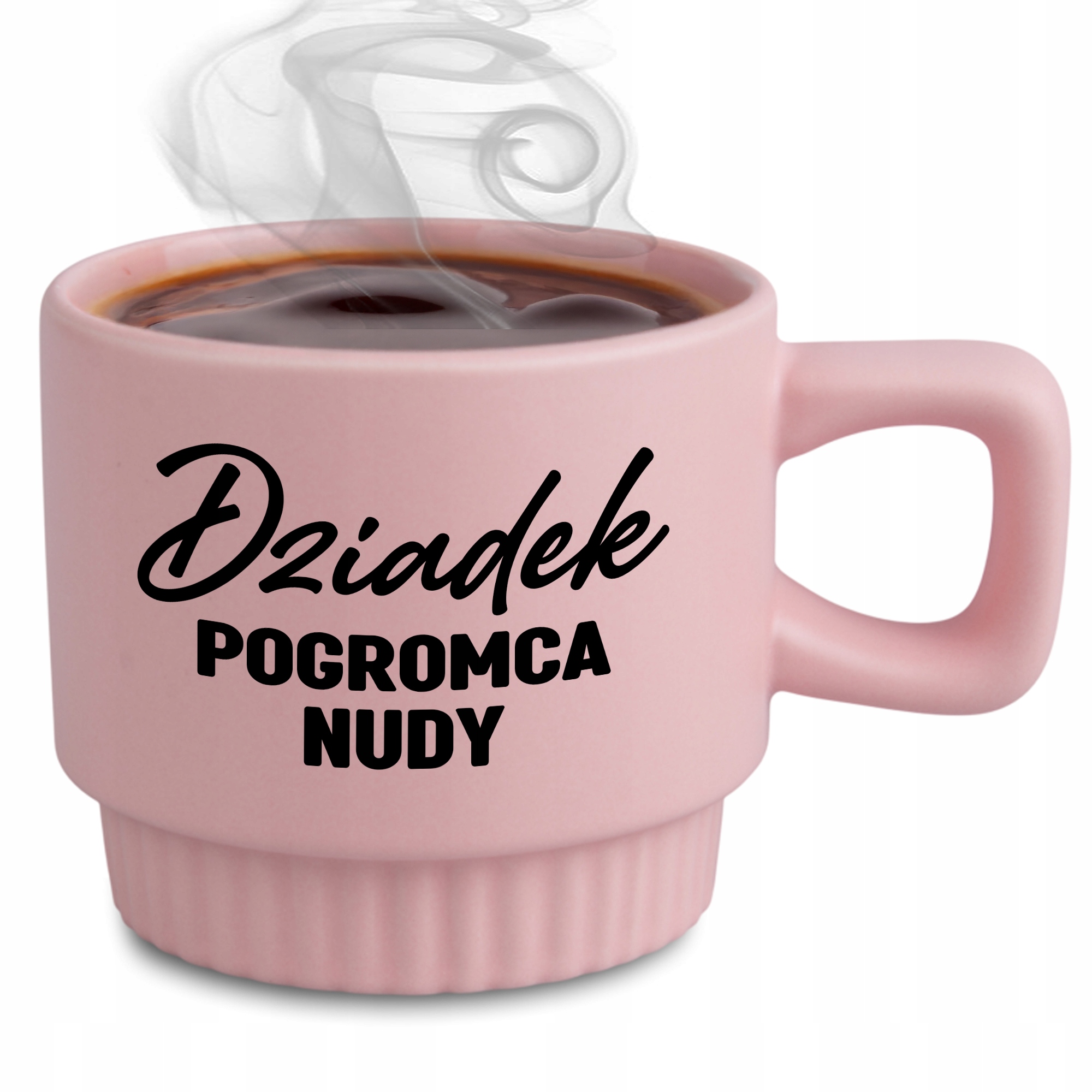 Riflovaný Hrnček Elegantný Darček Pre Dedka Ružový Krotiteľ Nudy