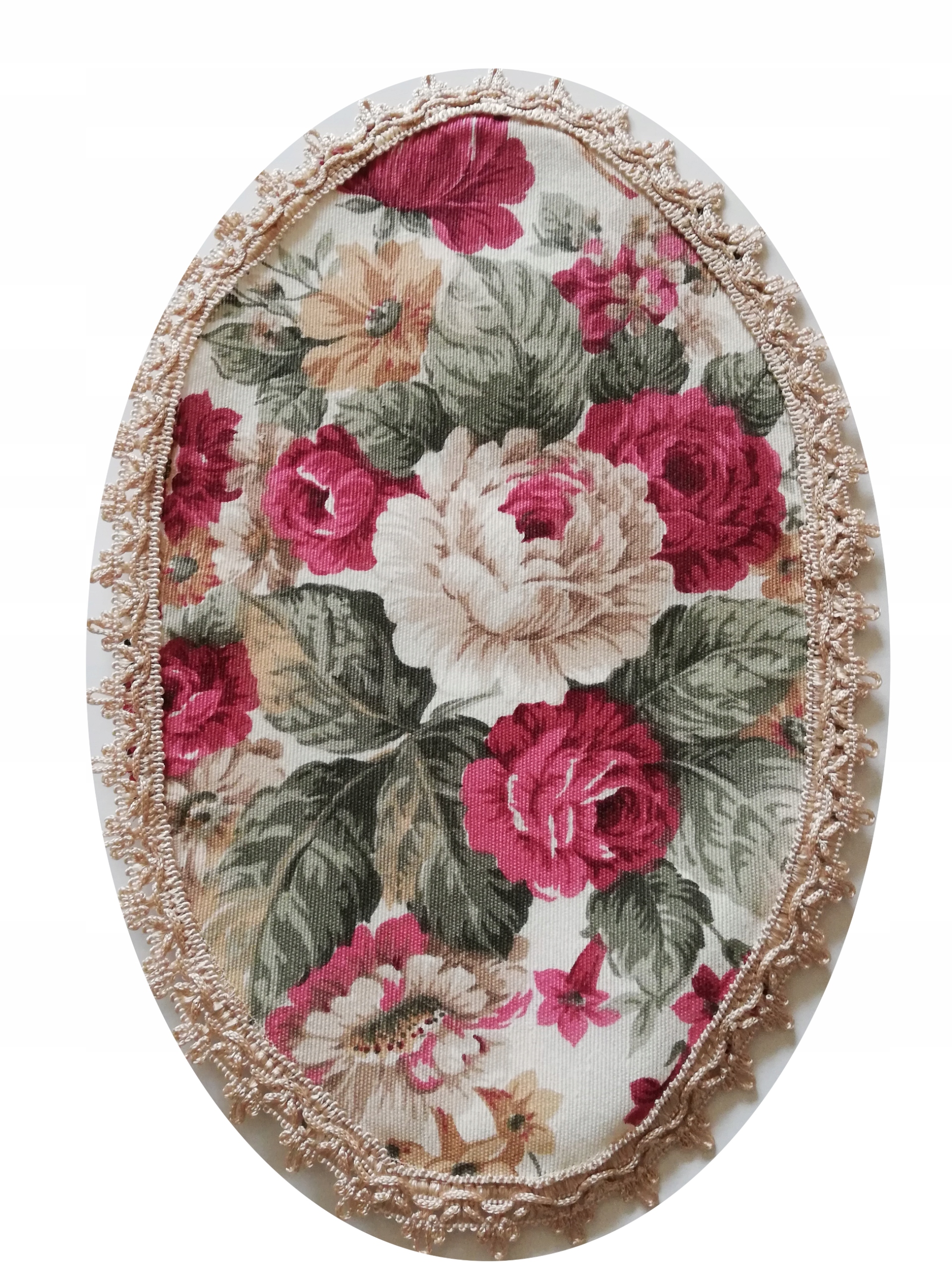 

Serwetka mała owalna 18/28 cm róże angielskie
