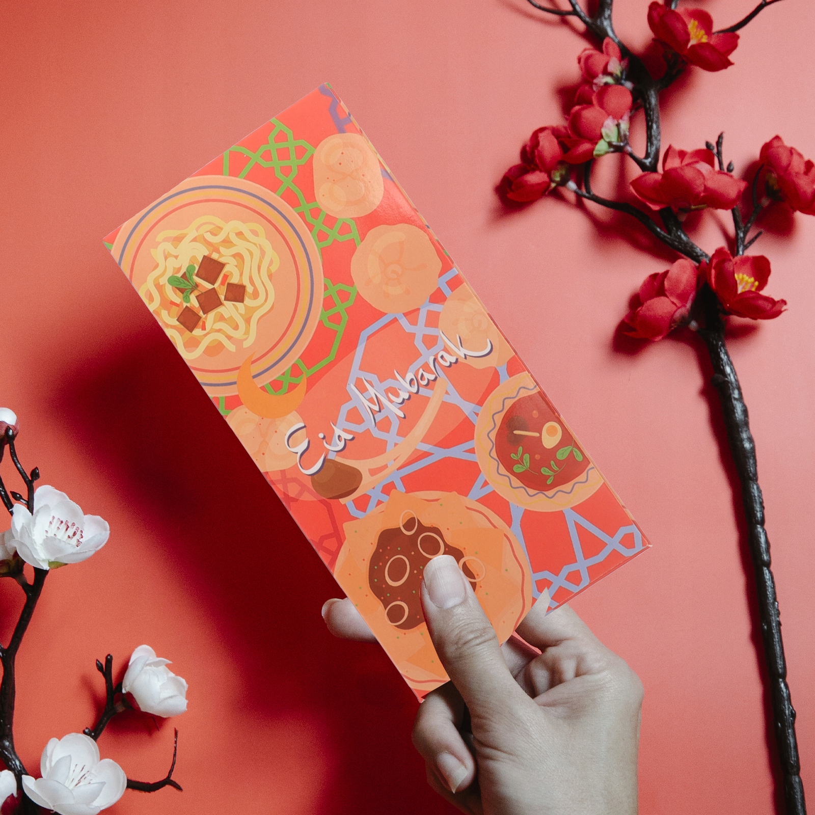 PORTFELE KOPERTOWE EID -ADHA CZERWONE 8 SZT Marka bez marki