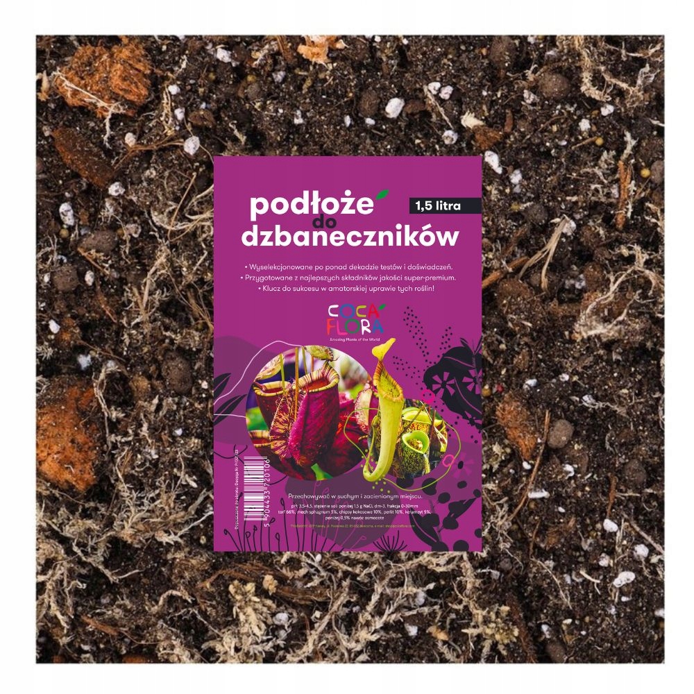 

Specjalistyczne podłoże do Dzbaneczników ziemia