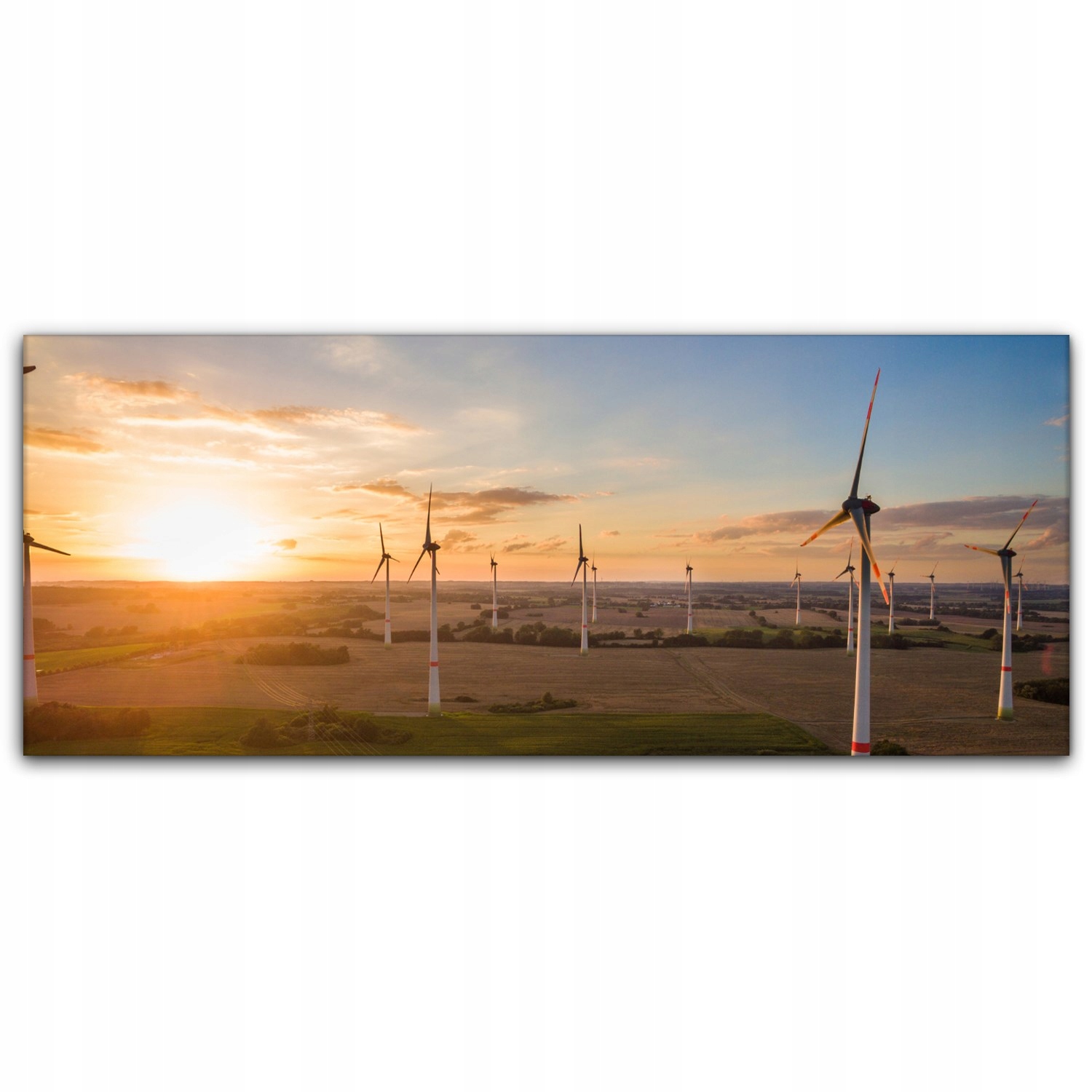 

Obraz na płótnie z foto 125x50 Młyn Zachód Słońca