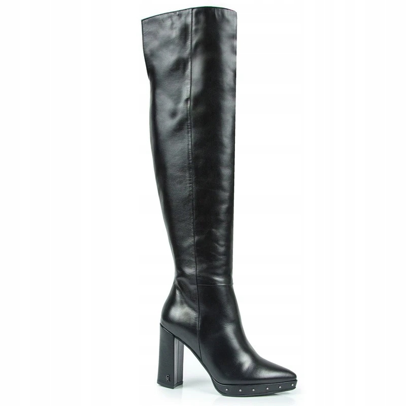 CARINII B4603 KLASYCZNE SKÓRA LICO CZARNE 36