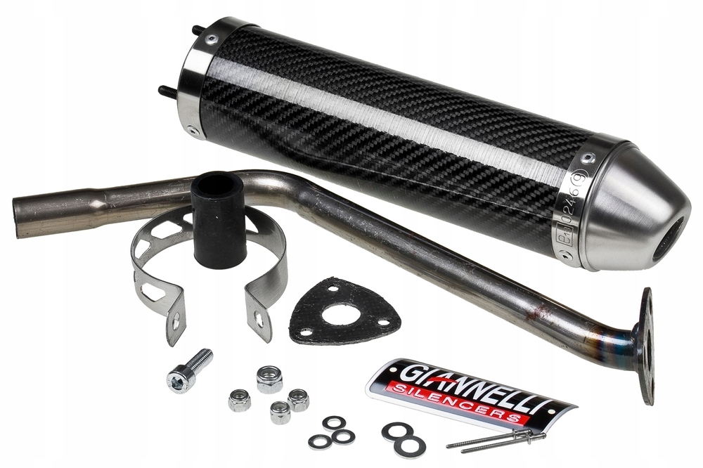 Koncovka výfuku tlmič Giannelli Enduro Carbon, Peugeot XP6 50 Sm 06-07