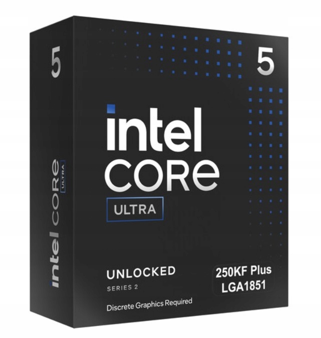 Cpu Intel Core Ultra 5 250KF Plus, až 5.3GHz, 30MB L2, LGA1851, Box …