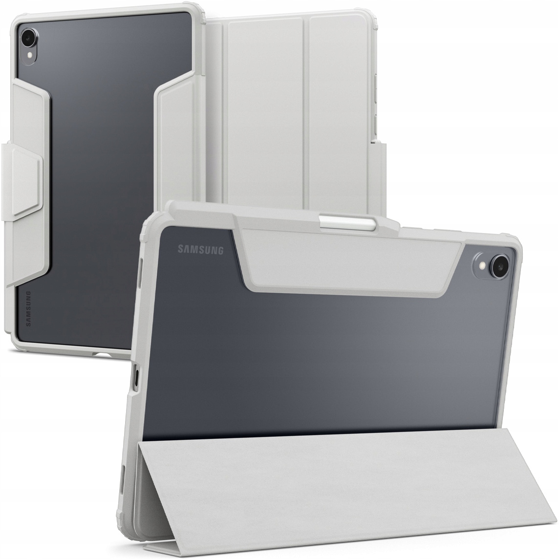 Puzdro s klapkou pre Galaxy Tab S11, Spigen Ultra Hybrid Pro, stojan z fólie