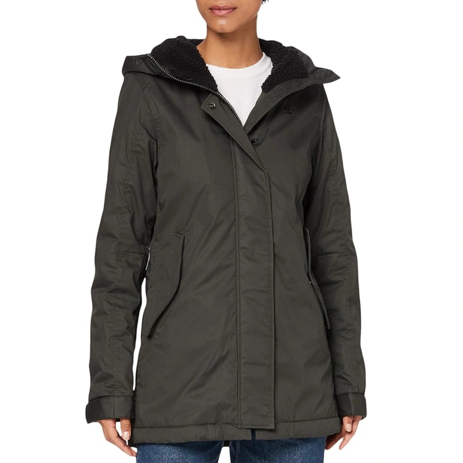 Dámská zimní bunda G-star Raw parka s kapucí, zateplená, vel. S