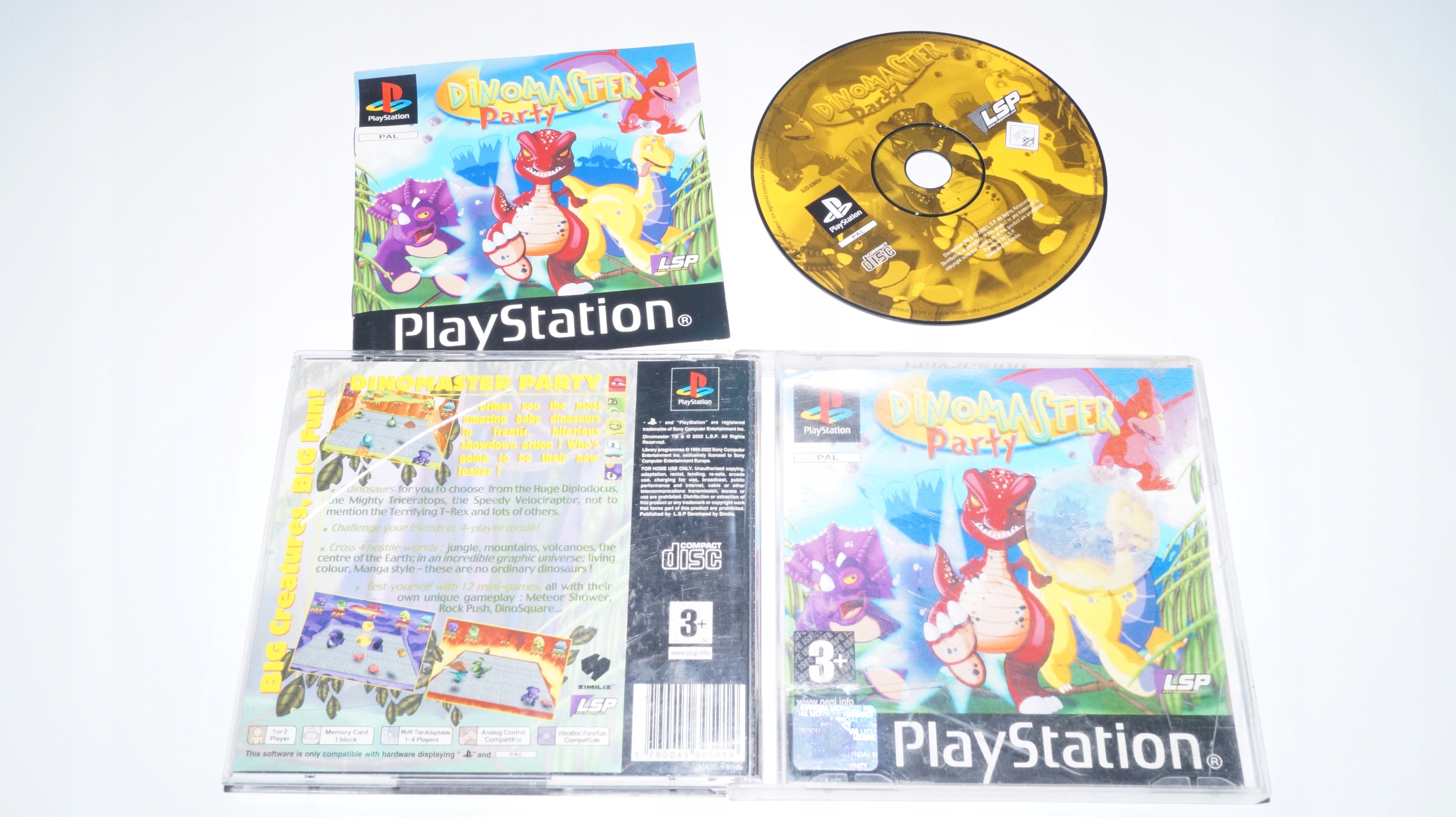 DINOMASTER PARTY PSX PS1 Tematyka logiczne