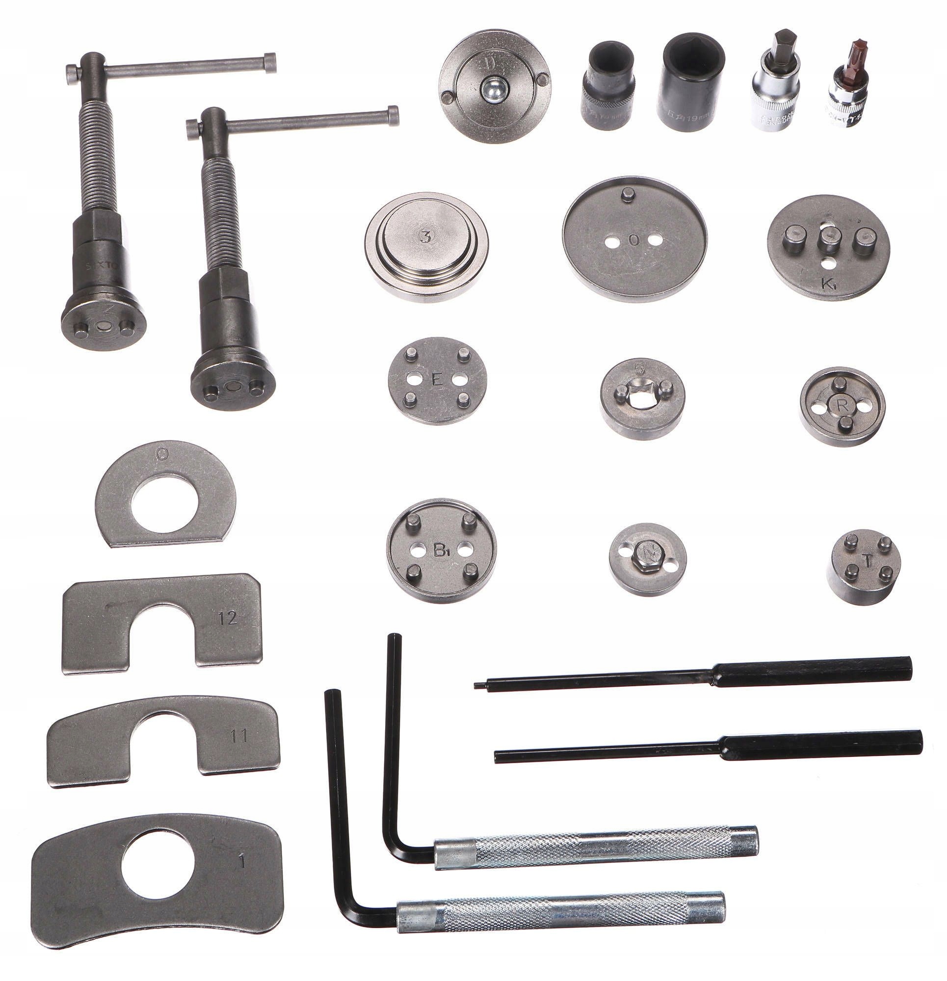 Stláčač piestov bŕzd Mechanic Brake Set Black 50, sada 50 ks