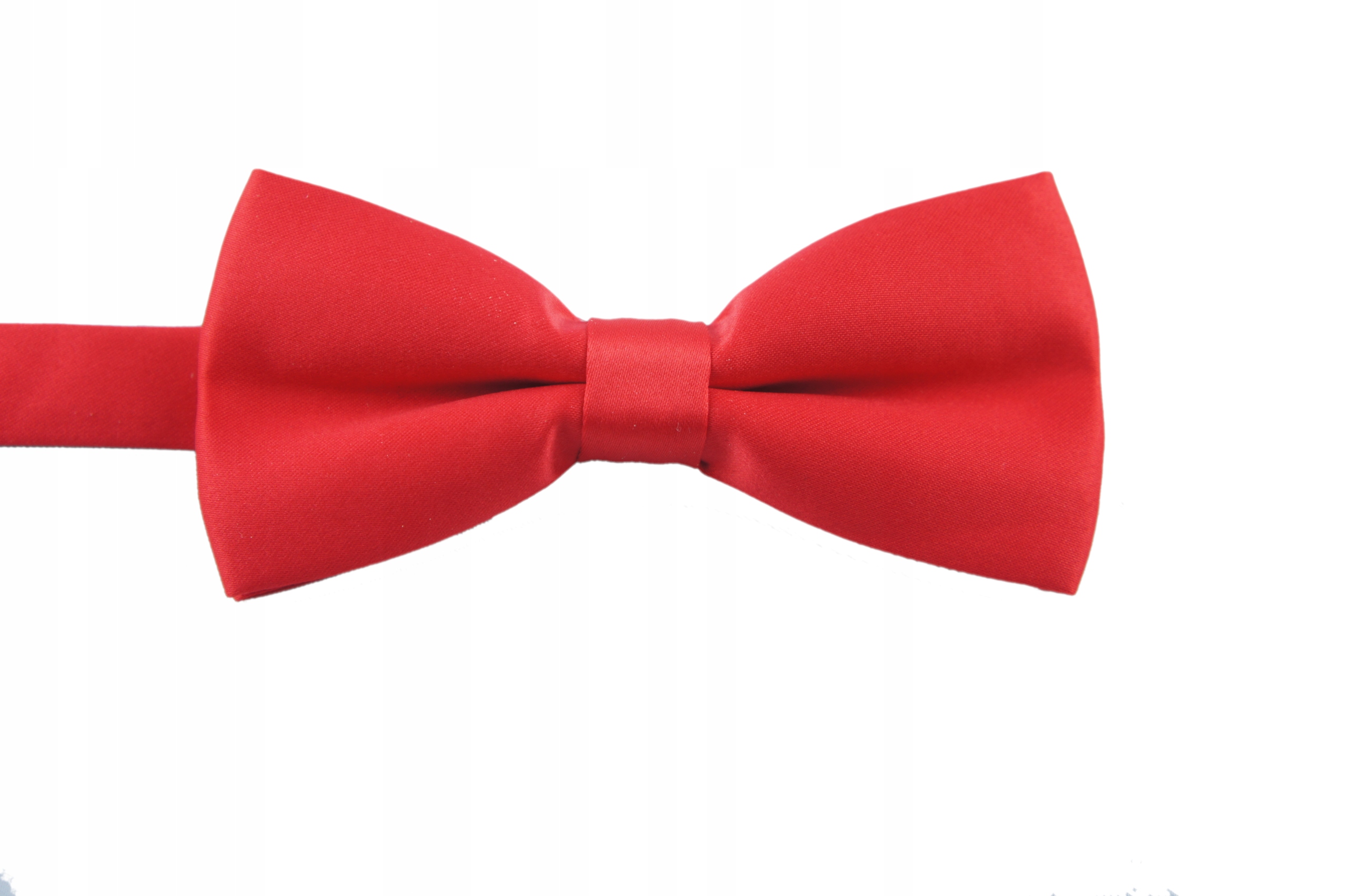 Mucha męska elegancka gładka PÓŁMAT CZERWONA