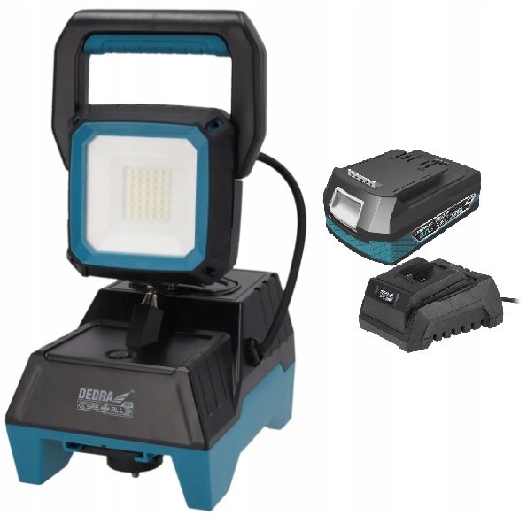 Dedra Dílenská lampa akumulátor 2AH Set 18V Sas+all DED6905 1600lm