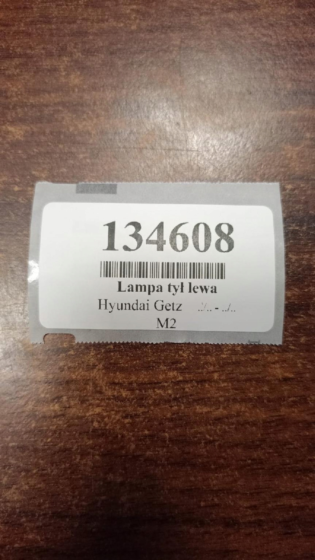 HYUNDAI GETZ light left rear part 082211917