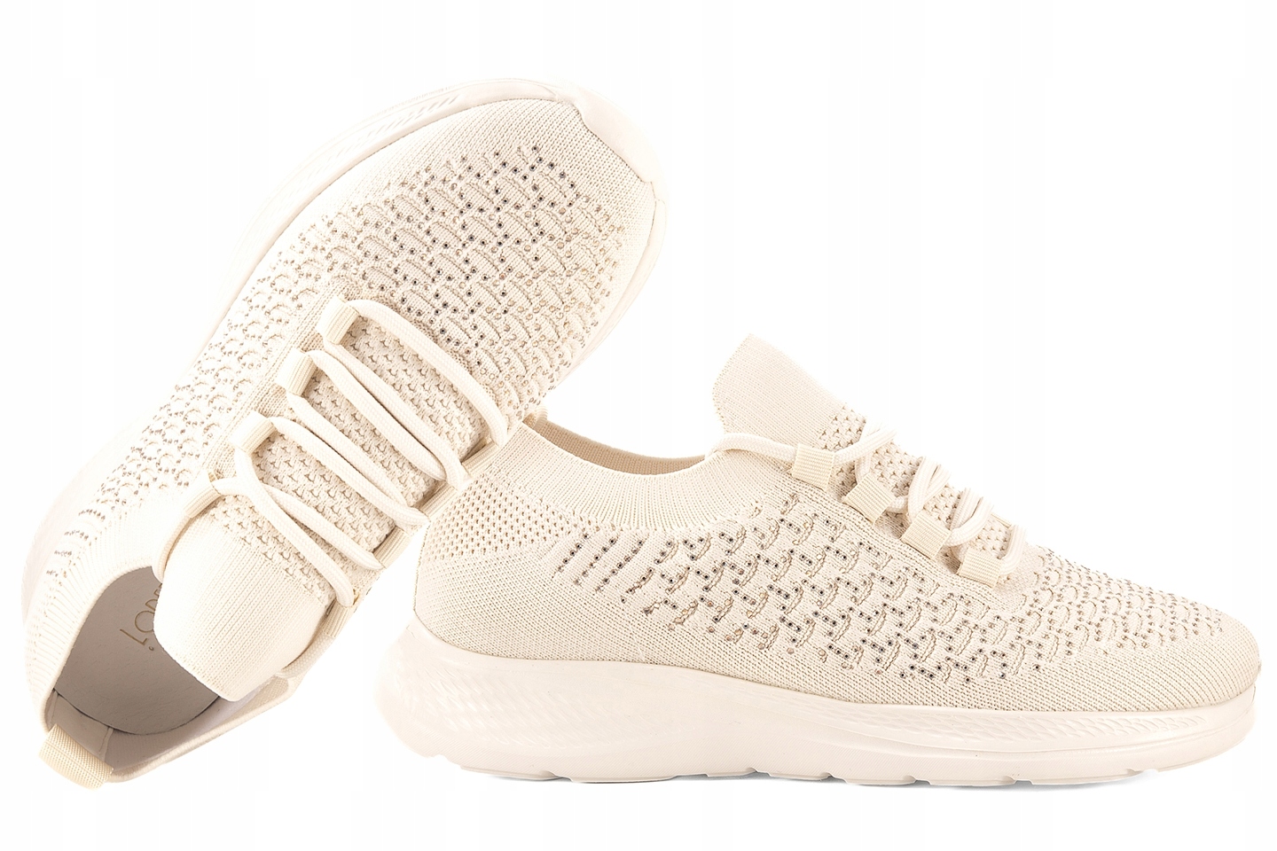 Loretta Vitale W4302 Dámské Sportovní Boty Tenisky Pu béžové 38 Béžová