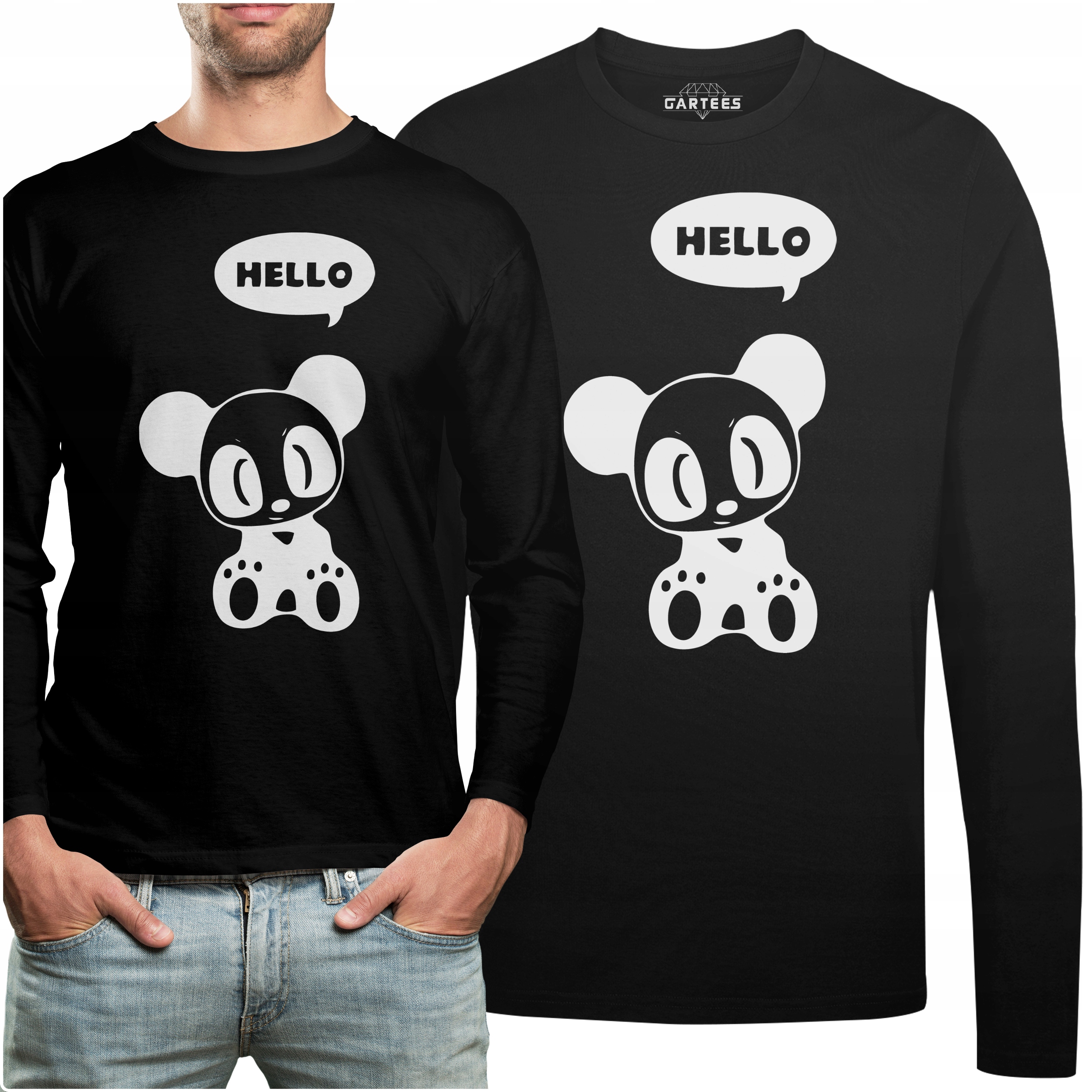 

Koszulka Long Hello Panda Fajny Upominek