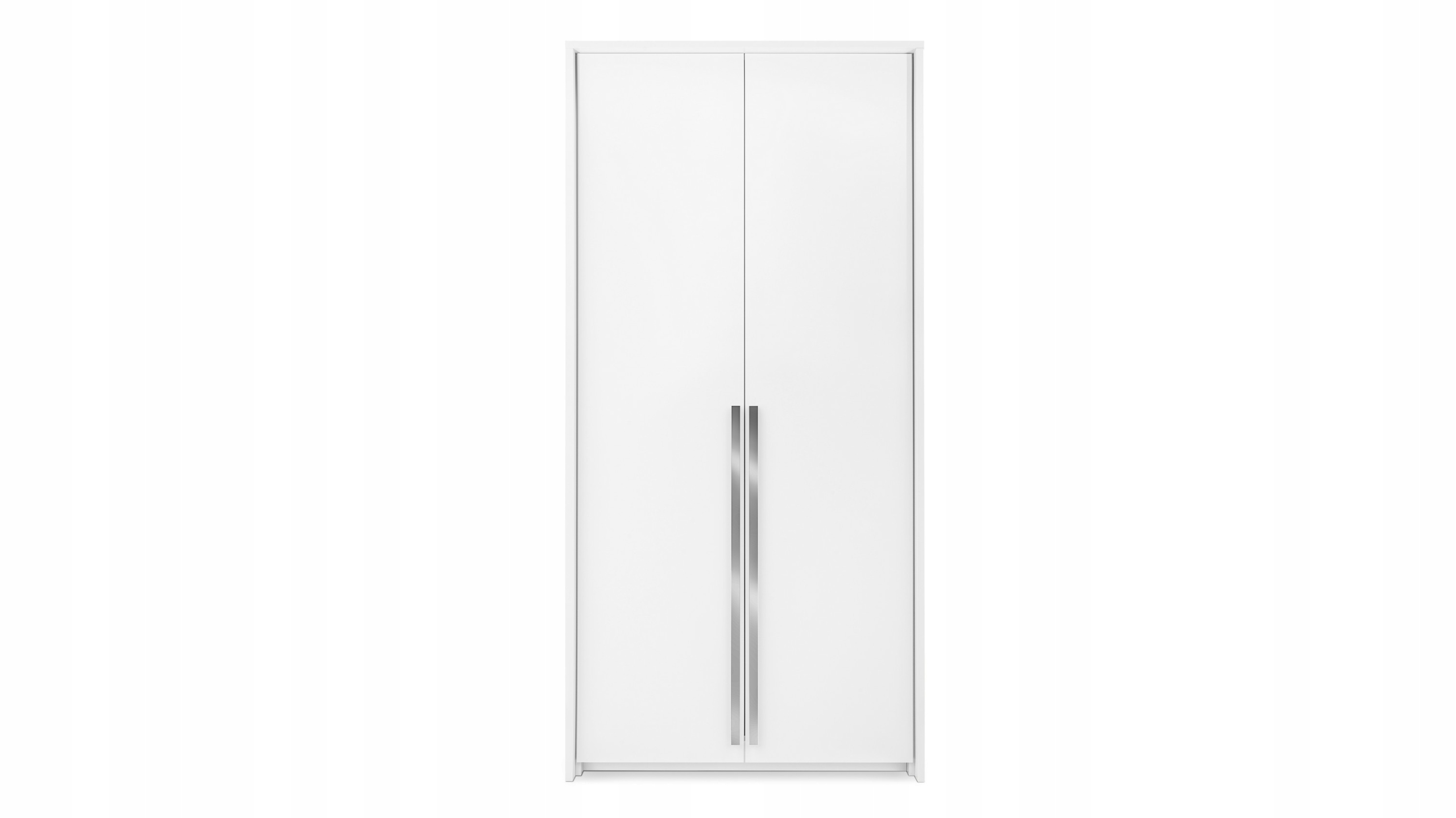 Skříň dvoudveřová Azir 105 cm Výklopné dveře Bílá