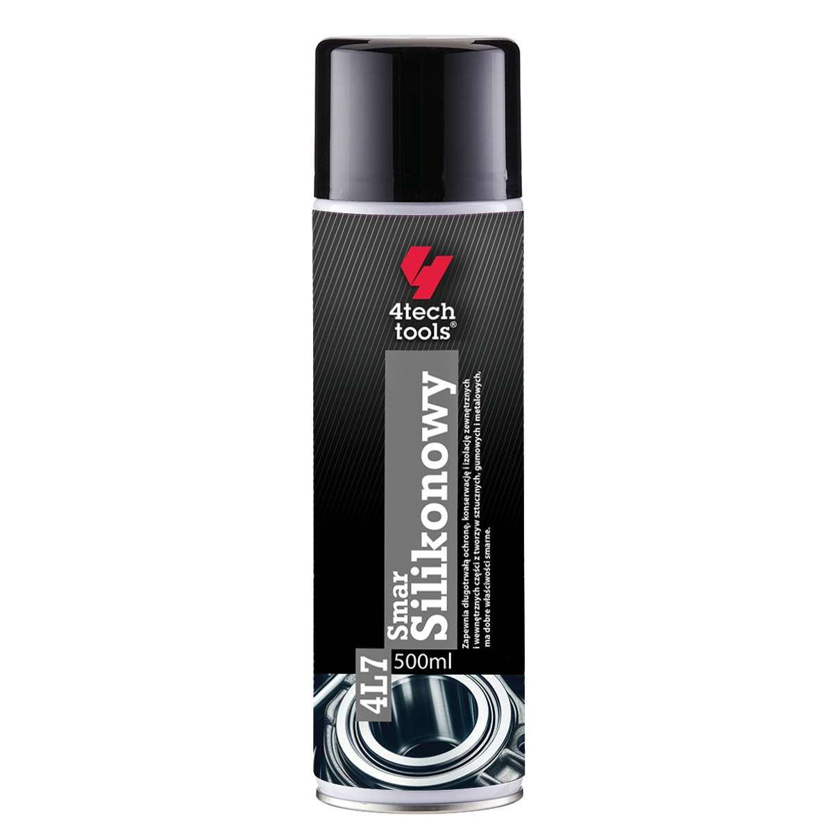 Smar Silikonowy gęsty spray do zamków zawiasów 4techtools Polski 500ml