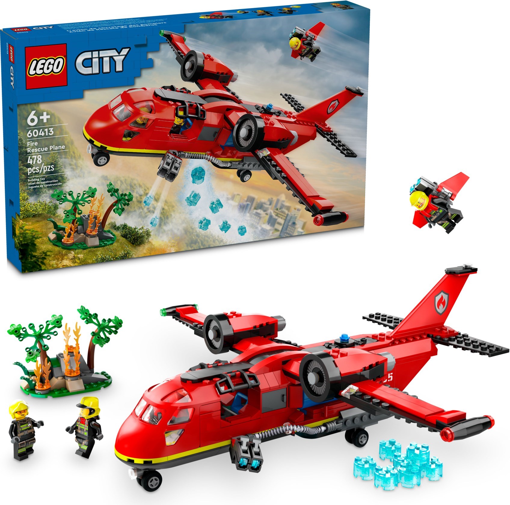 Lego 60413 City Hasičský záchranný letoun Stavebnice Hasiči Hasiči
