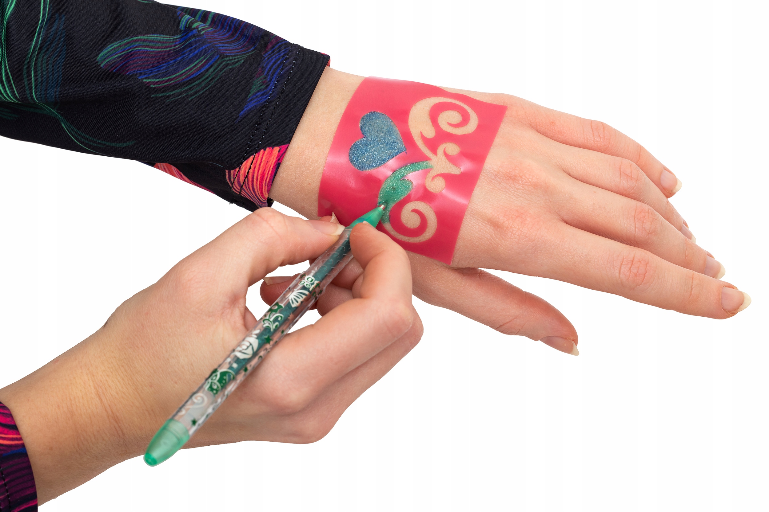 ZESTAW DO ROBIENIA TATUAŻU MASZYNKA PISAKI SZABLON Stan opakowania oryginalne