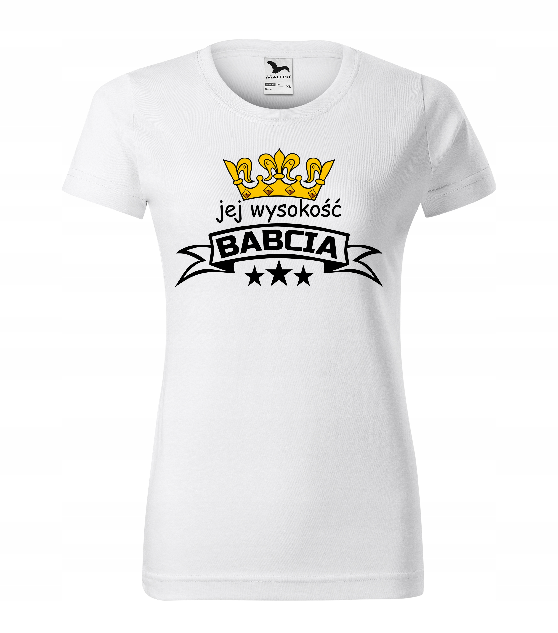 

Jej Wysokość Babcia biała koszulka dla babci M