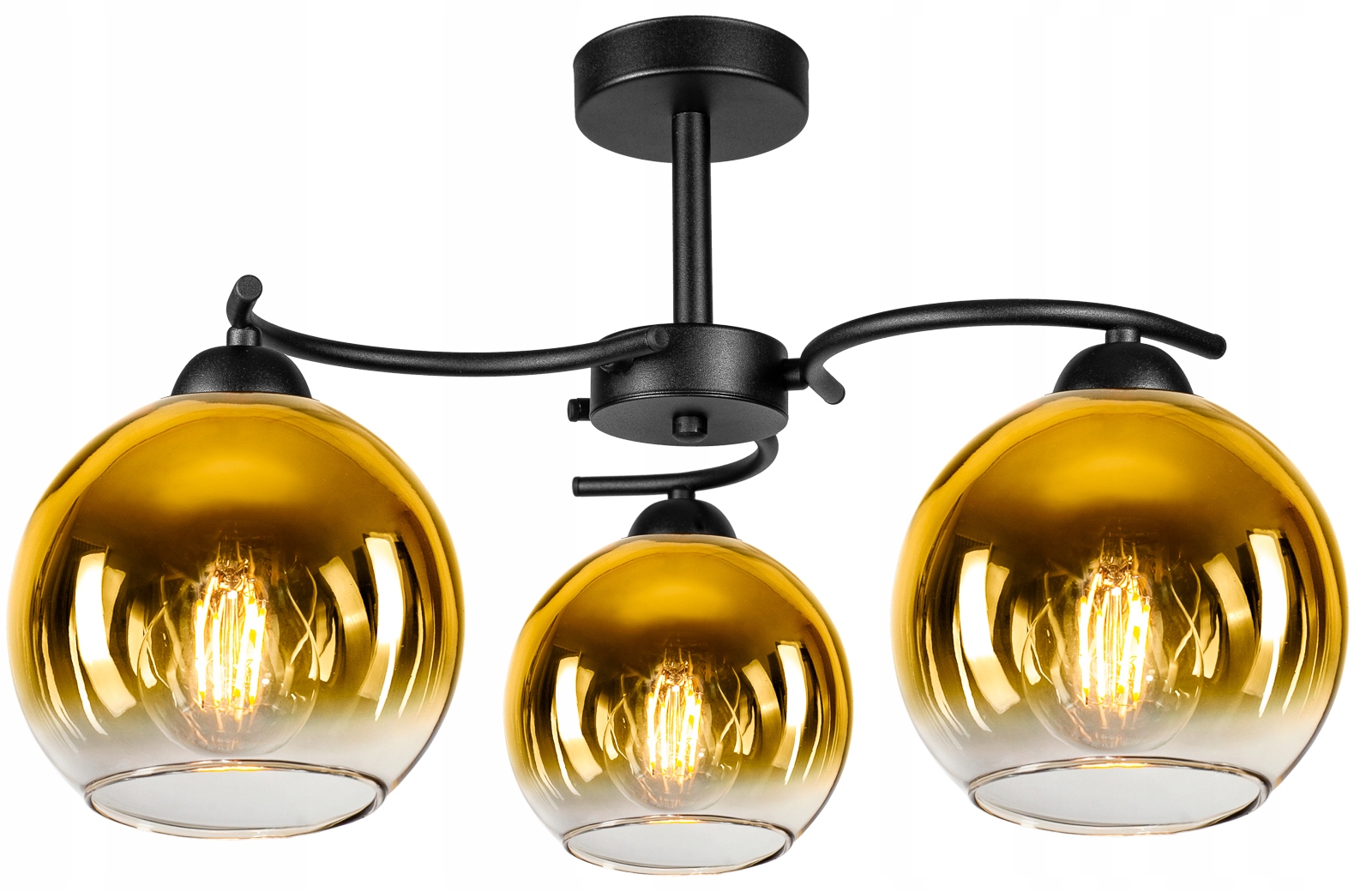 

Szklana Lampa Wisząca Sufitowa Żyrandol Kule Led